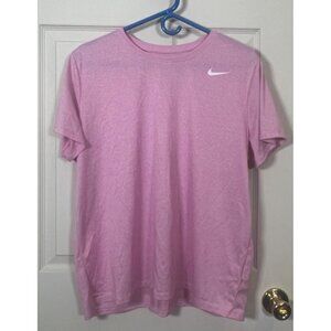 Nike Dri-Fit Pink Short Sleeve T-Shirt XL Lightweight Polyester Athletic Top